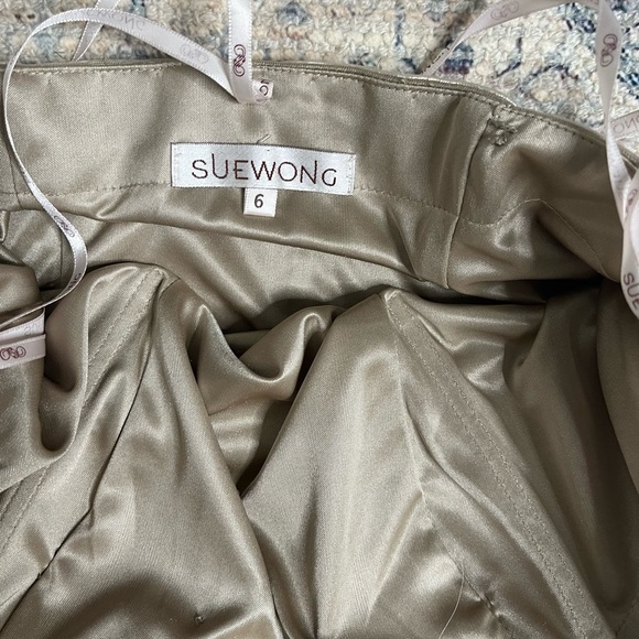 Sue Wong Strapless Embroidered Cocktail Dress - Picture 9 of 9